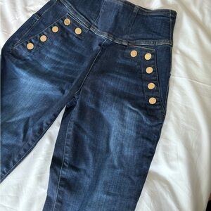Guess by Marciano Blue High Rise Jeans with Slim Fit